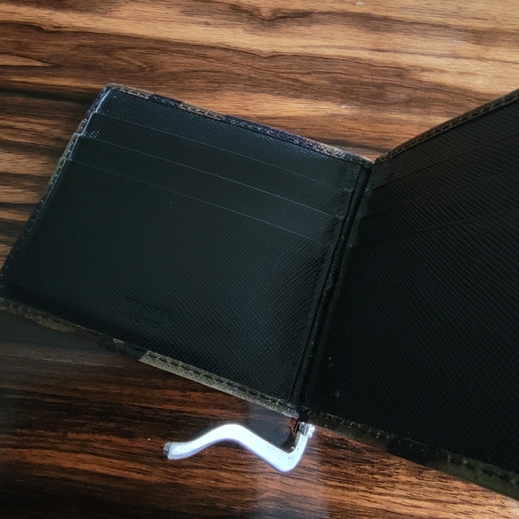 Prada Saffiano Camo Money Clip Card Holder Wallet - Picture 13 of 16